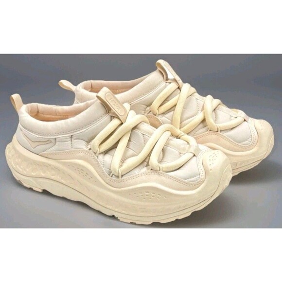 New Hoka One One Ora Primo Vanilla OFF WHITE Slip On 1141570 WOMEN 11.5 Men 10.5 - Picture 1 of 16